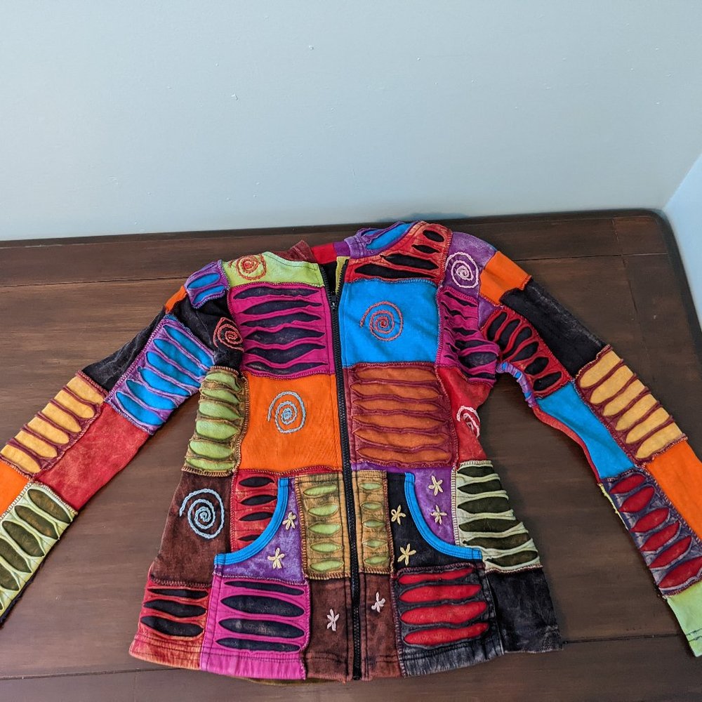 The Collection Royal Patchwork Hoodie